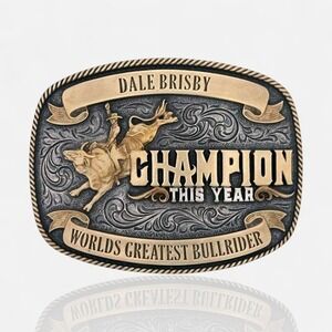 Montana Silversmiths Champion Dale Brisby Belt Buckle - Retail $50 - New NIB